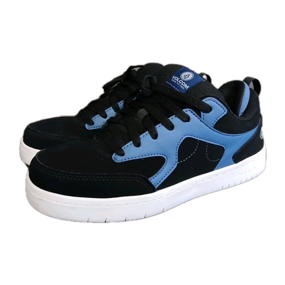 Volcom Mens Black Leather Work‎ & Safety Shoes Sneakers -ASTM F2413- Sz 7 W #972 - Picture 1 of 13